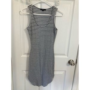 Black&Grey stripe dress bodycon/small/never worn
